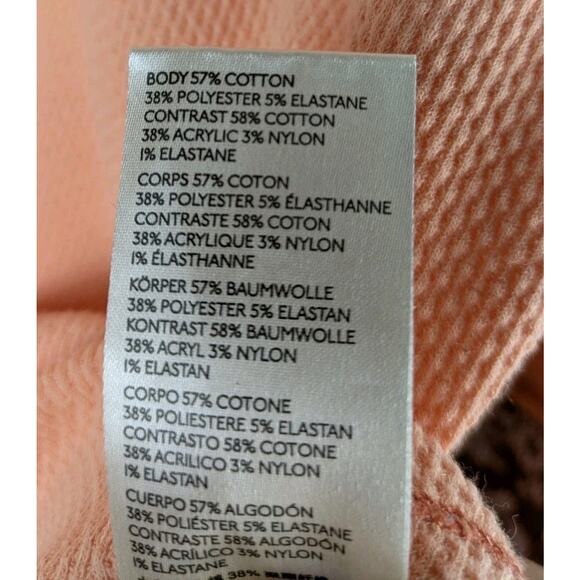 Free People size Large In The Mix Thermal Top Desert Orange Knit Crochet Cuff - Picture 8 of 8